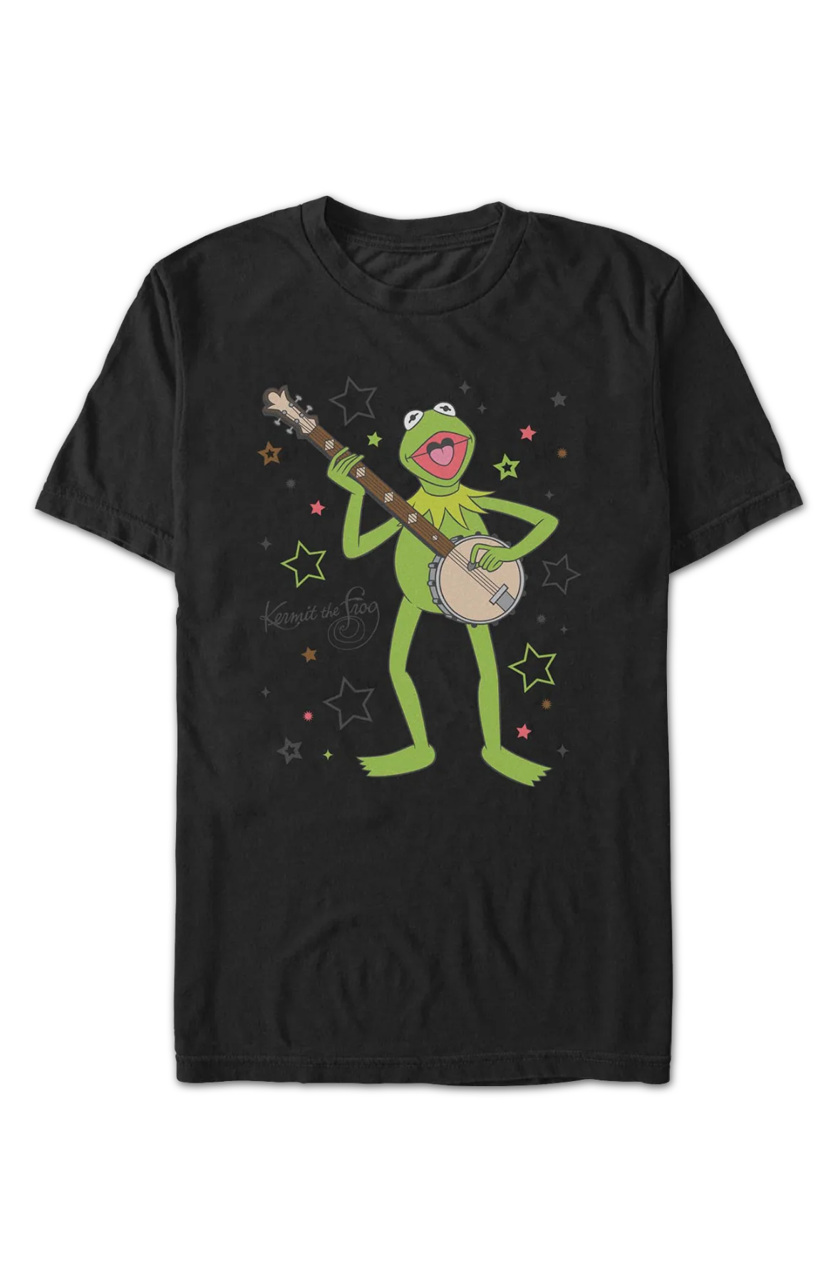 Kermit The Frog Banjo Superstar Muppets T-Shirt - Image 2