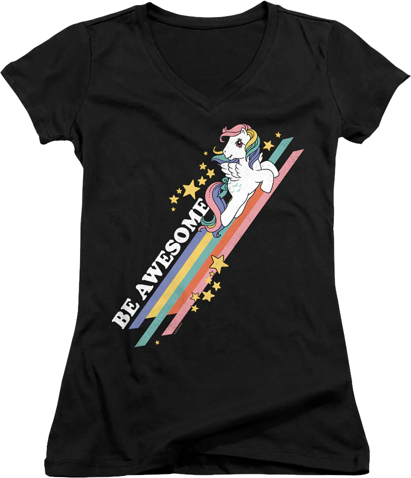 Ladies Be Awesome My Little Pony V-Neck Shirt