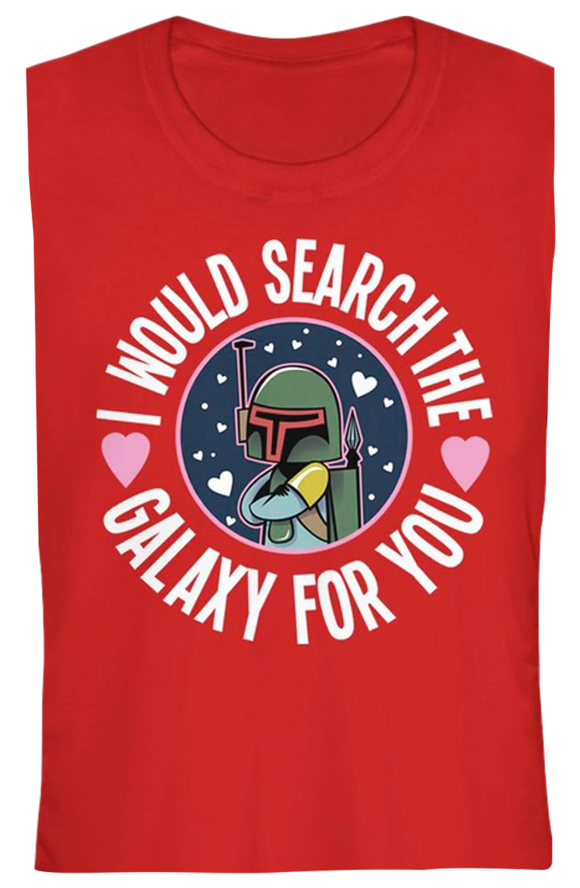 Ladies Boba Fett Search The Galaxy For You Star Wars Shirt - Image 2