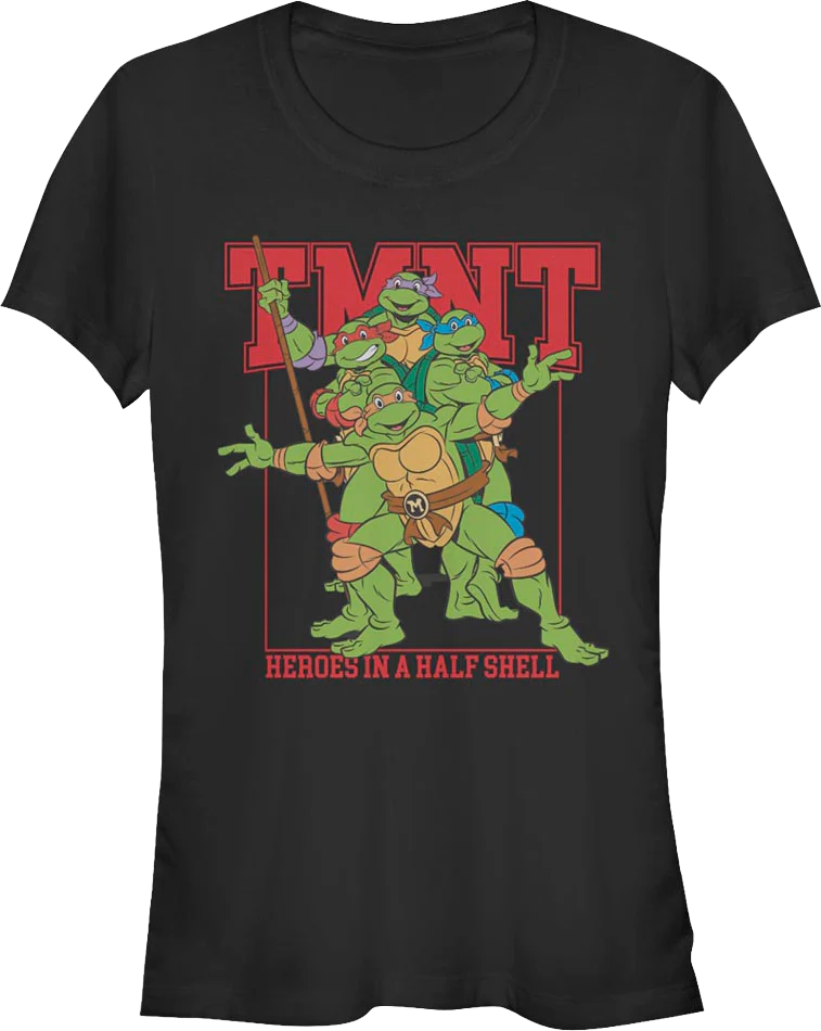 Ladies Heroes In A Half Shell Teenage Mutant Ninja Turtles Shirt