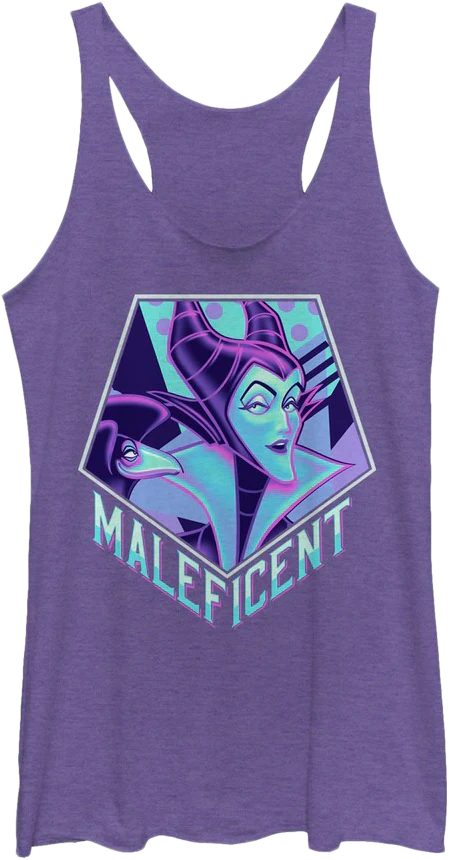 Ladies Maleficent Sleeping Beauty Racerback Tank Top