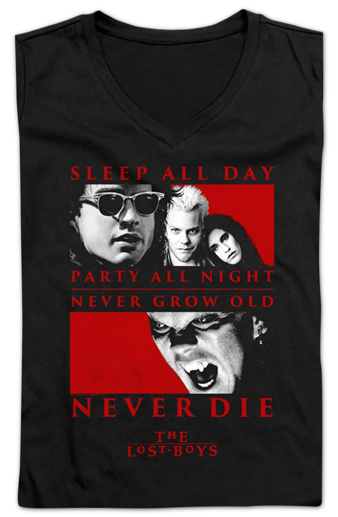 Ladies Never Die Lost Boys V-Neck Shirt - Image 2