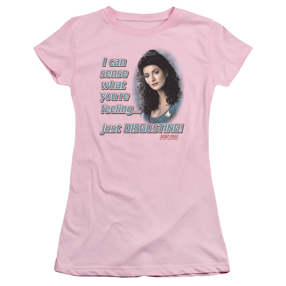 Ladies Pink Deanna Troi Star Trek The Next Generation Shirt