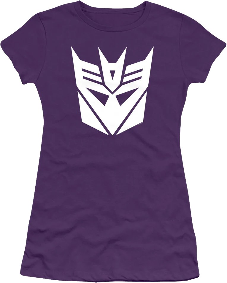 Ladies Purple Decepticons Logo Transformers Shirt