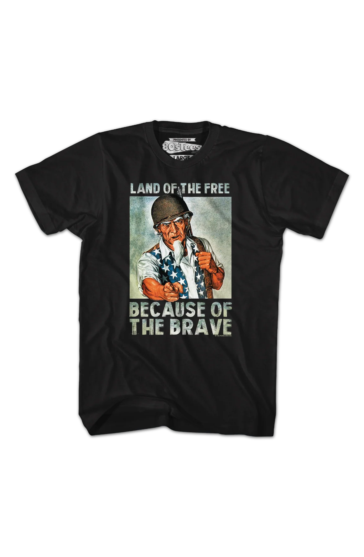 Land Of The Free Because Of The Brave T-Shirt - Image 2