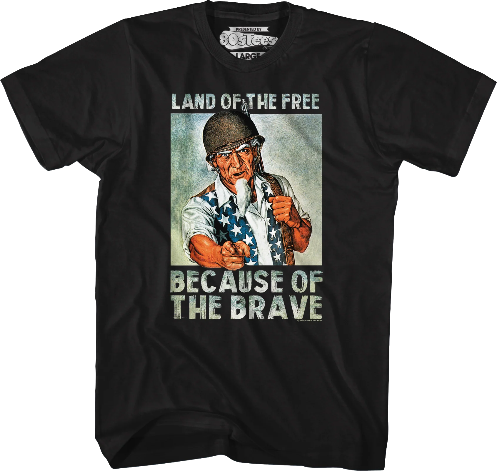 Land Of The Free Because Of The Brave T-Shirt - Image 4