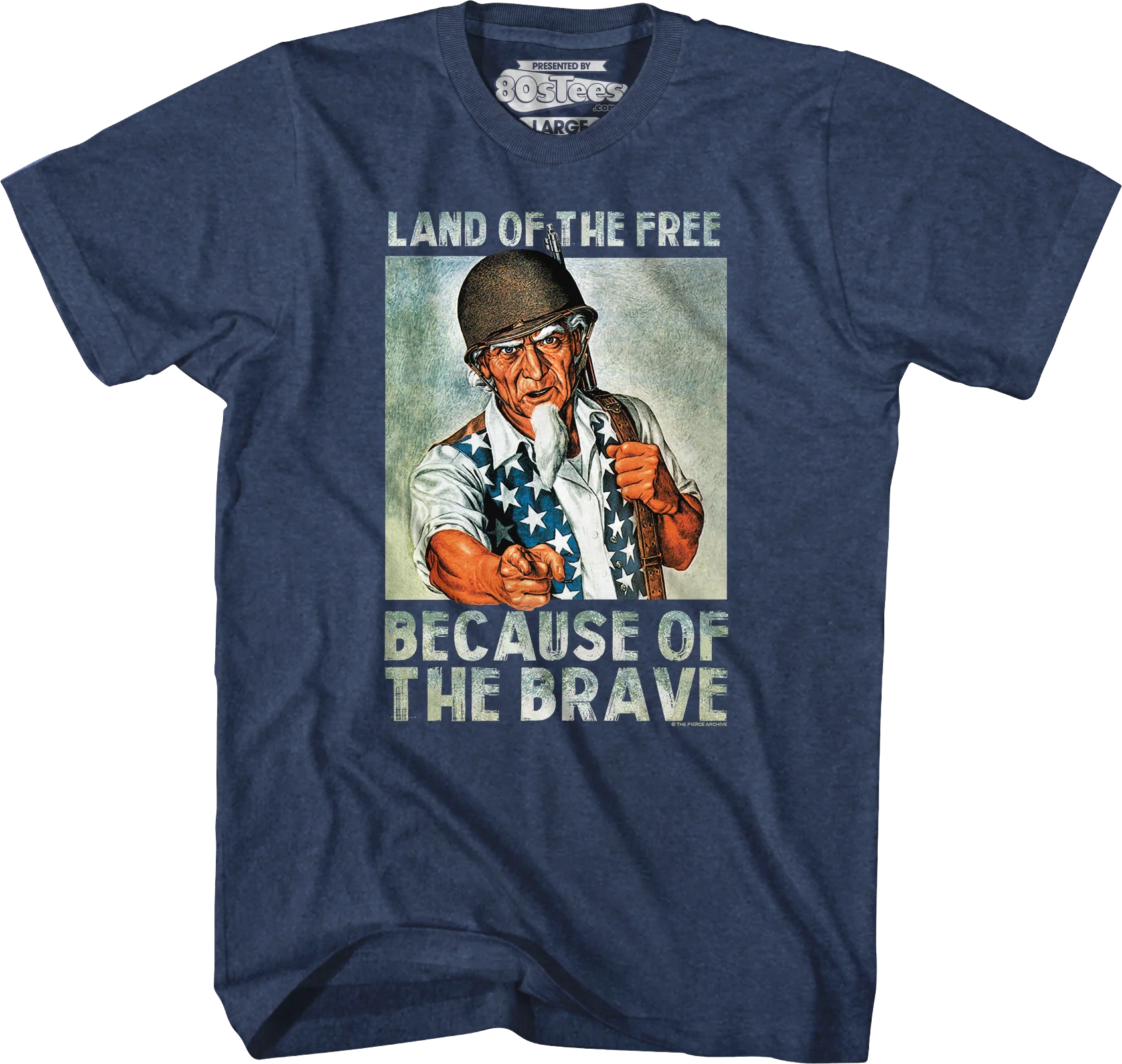 Land Of The Free Because Of The Brave T-Shirt - Image 5