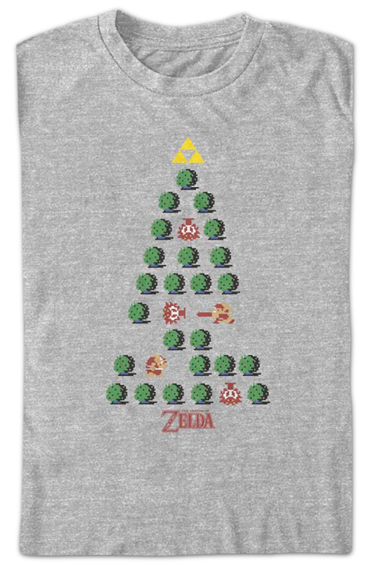 Legend of Zelda Christmas Tree Nintendo T-Shirt - Image 2