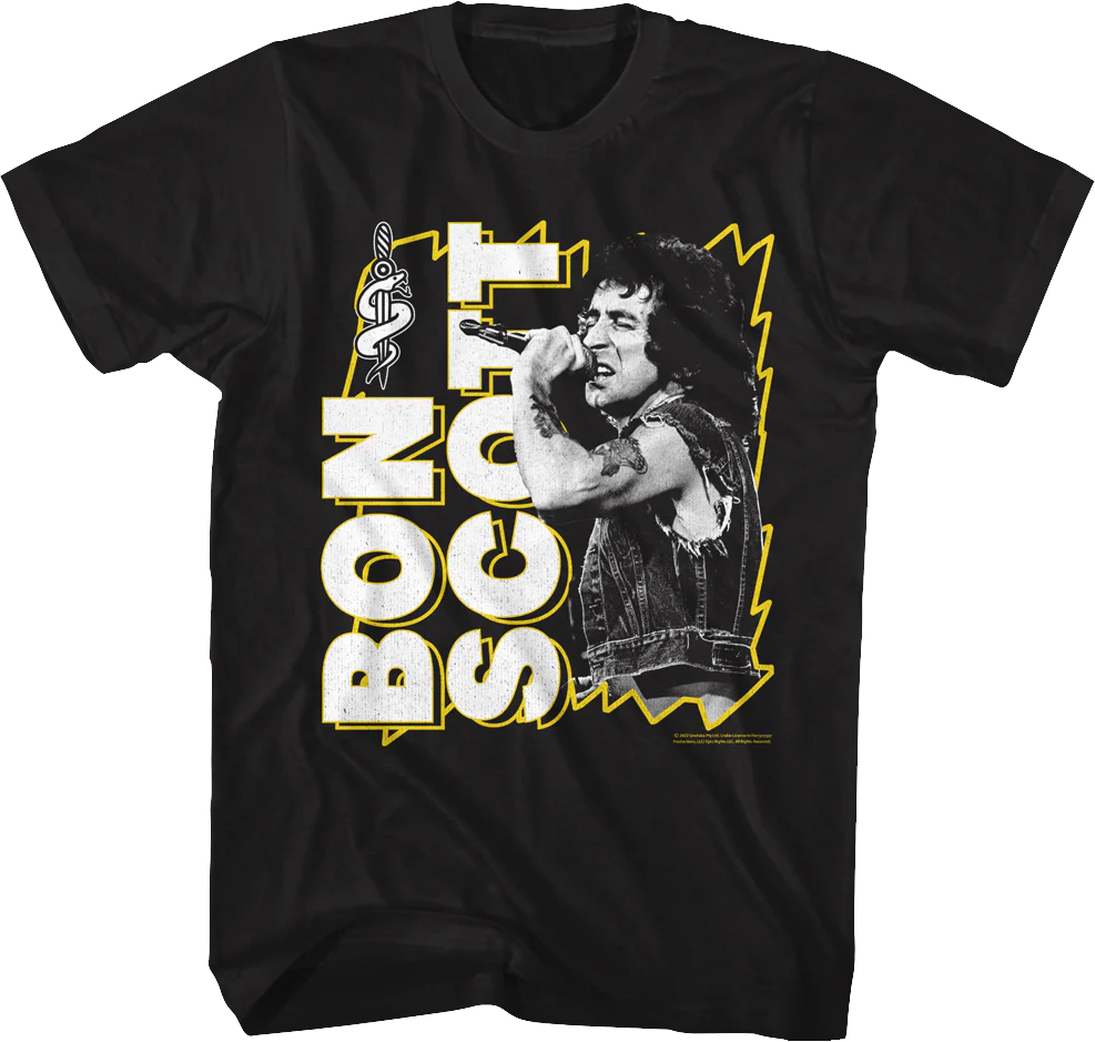 Lightning Frame Bon Scott T-Shirt