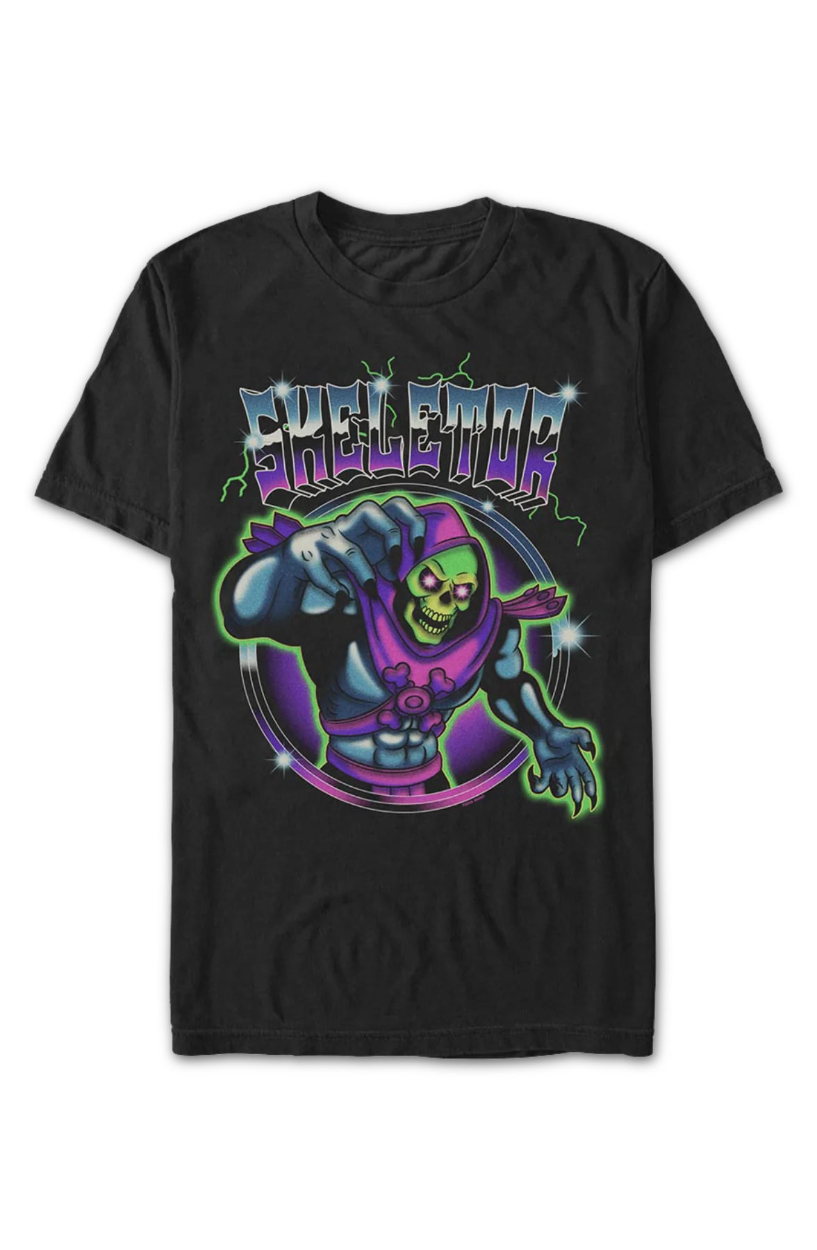 Lightning Skeletor Masters Of The Universe T-Shirt - Image 2