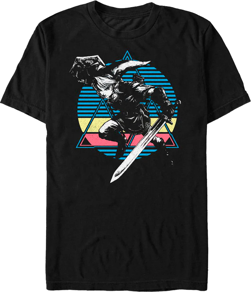 Link Retro Sunset Legend of Zelda Nintendo T-Shirt