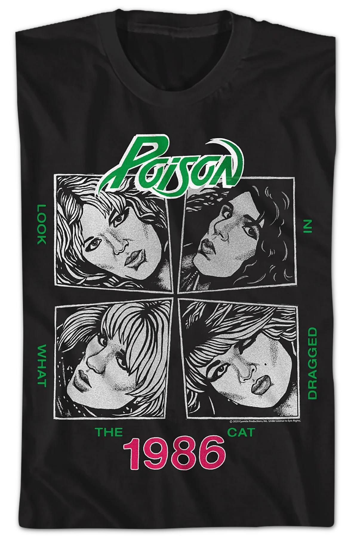 Look What The Cat Dragged In Sketch Poison T-Shirt - Image 2