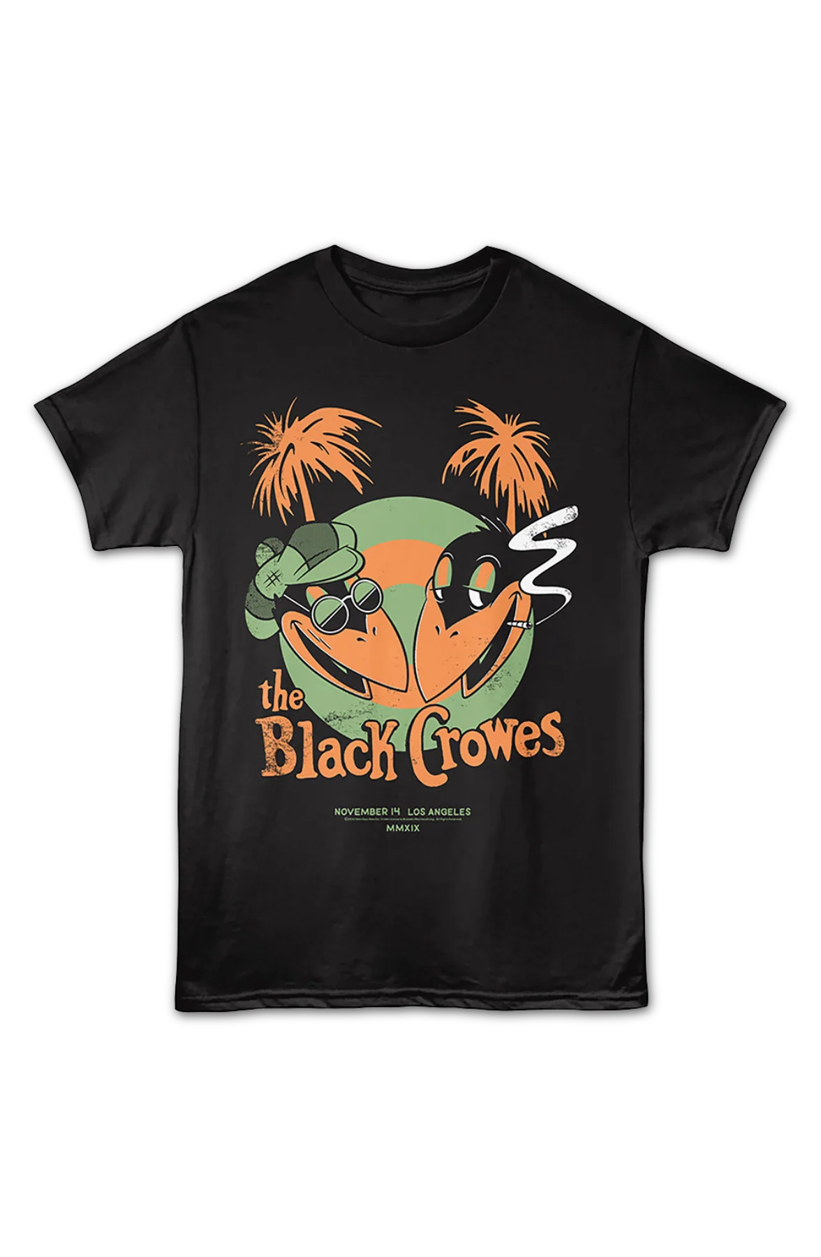 Los Angeles Poster Black Crowes T-Shirt - Image 2