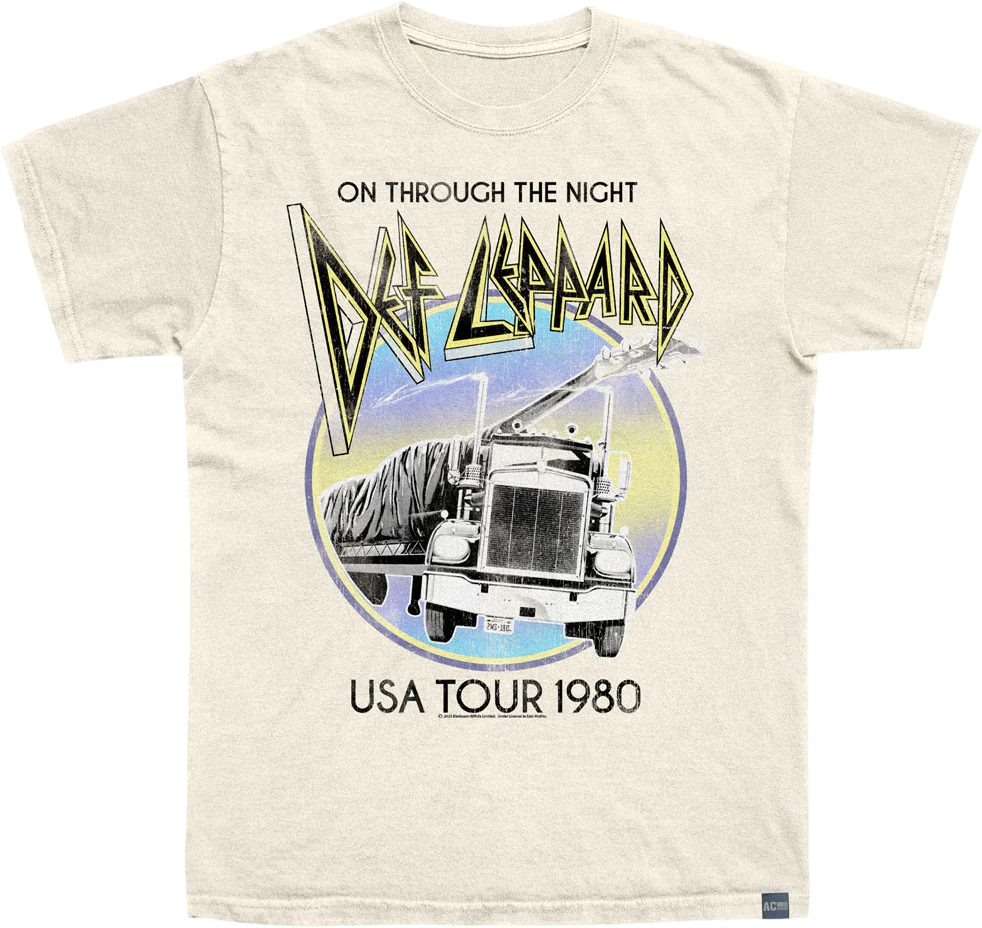 Made In USA On Through The Night 1980 Def Leppard T-Shirt