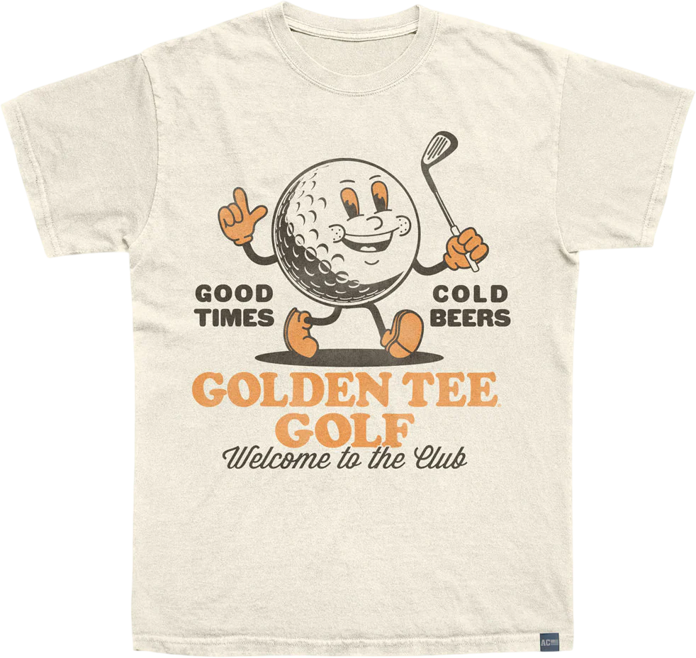 Made In USA Welcome To The Club Golden Tee Golf T-Shirt
