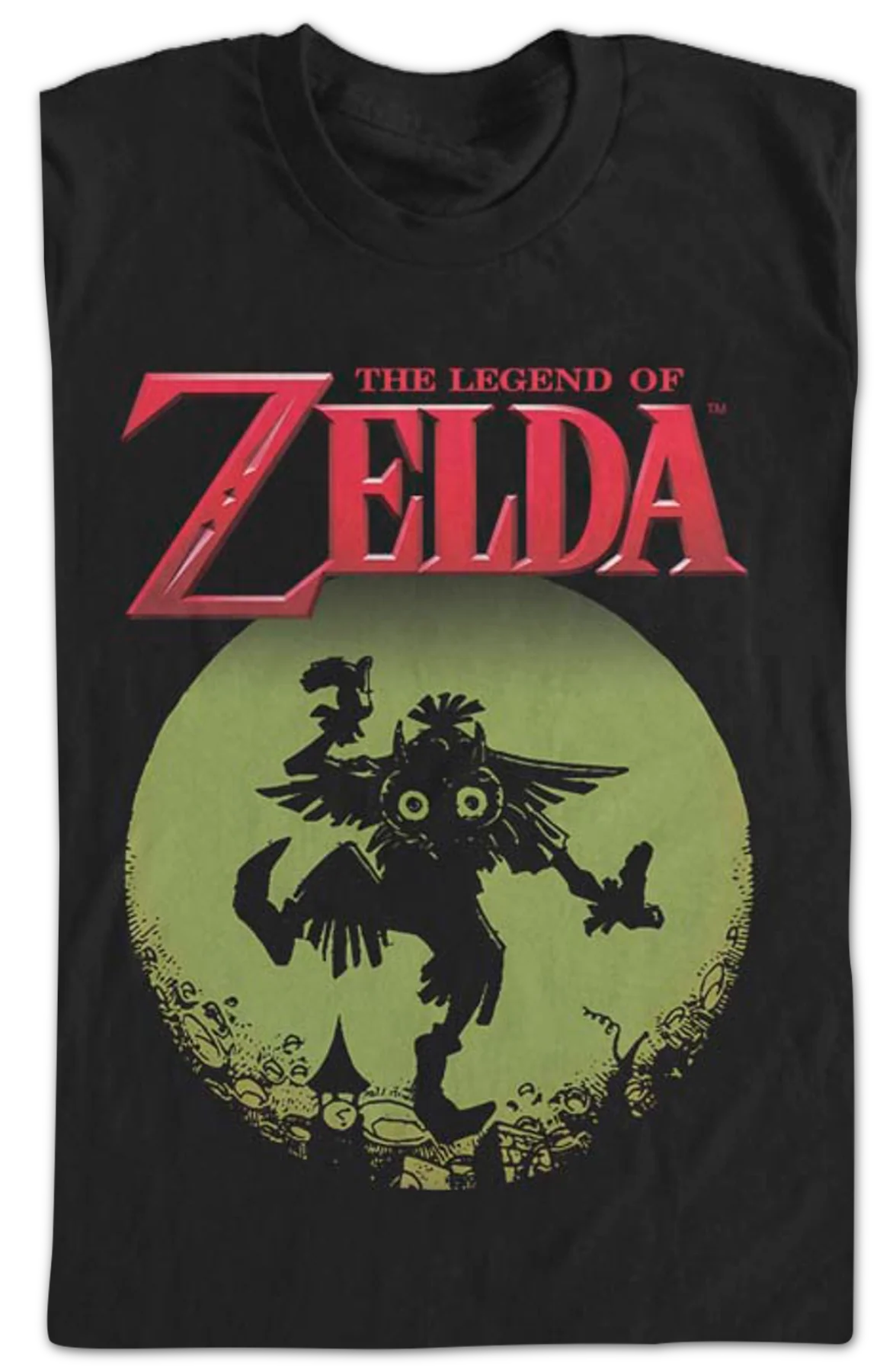 Majora Silhouette Legend of Zelda Nintendo T-Shirt - Image 2