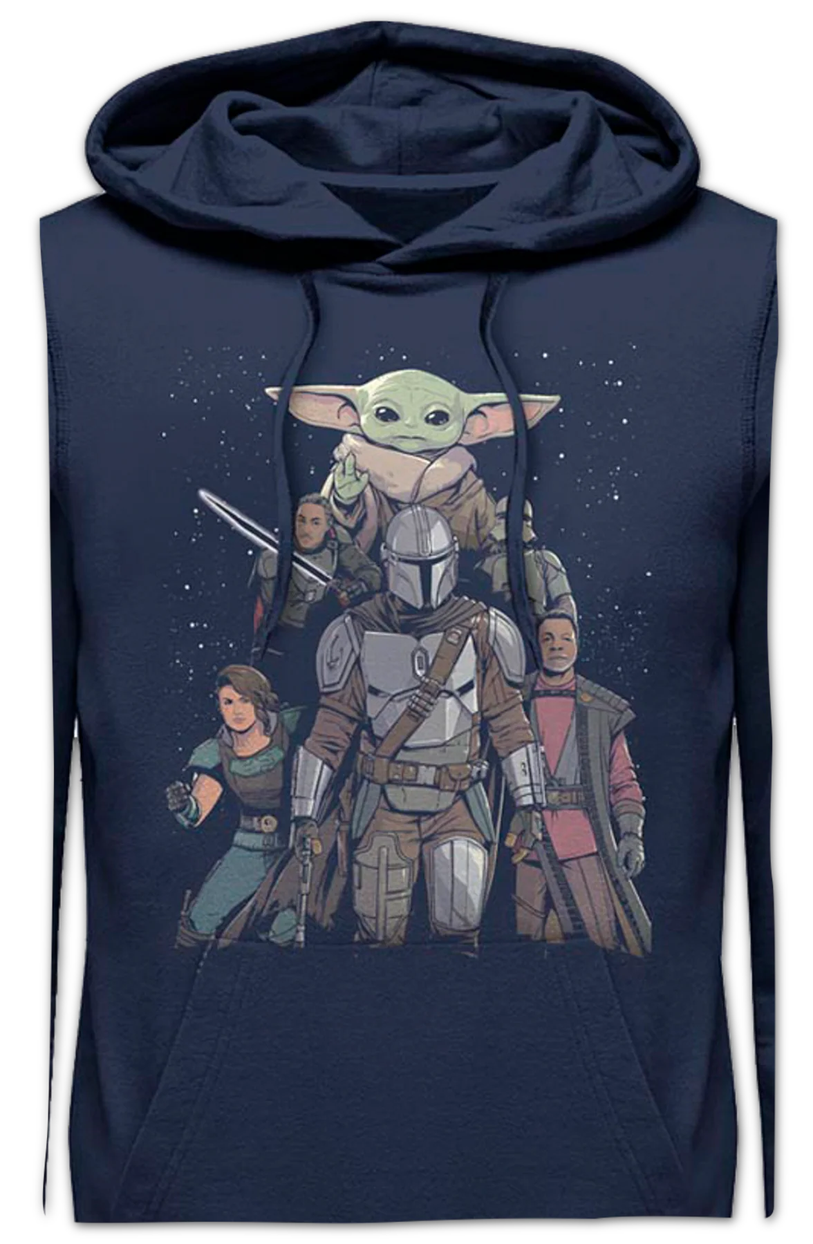 Mandalorian Illustrated Cast Collage Star Wars Hoodie - Image 2