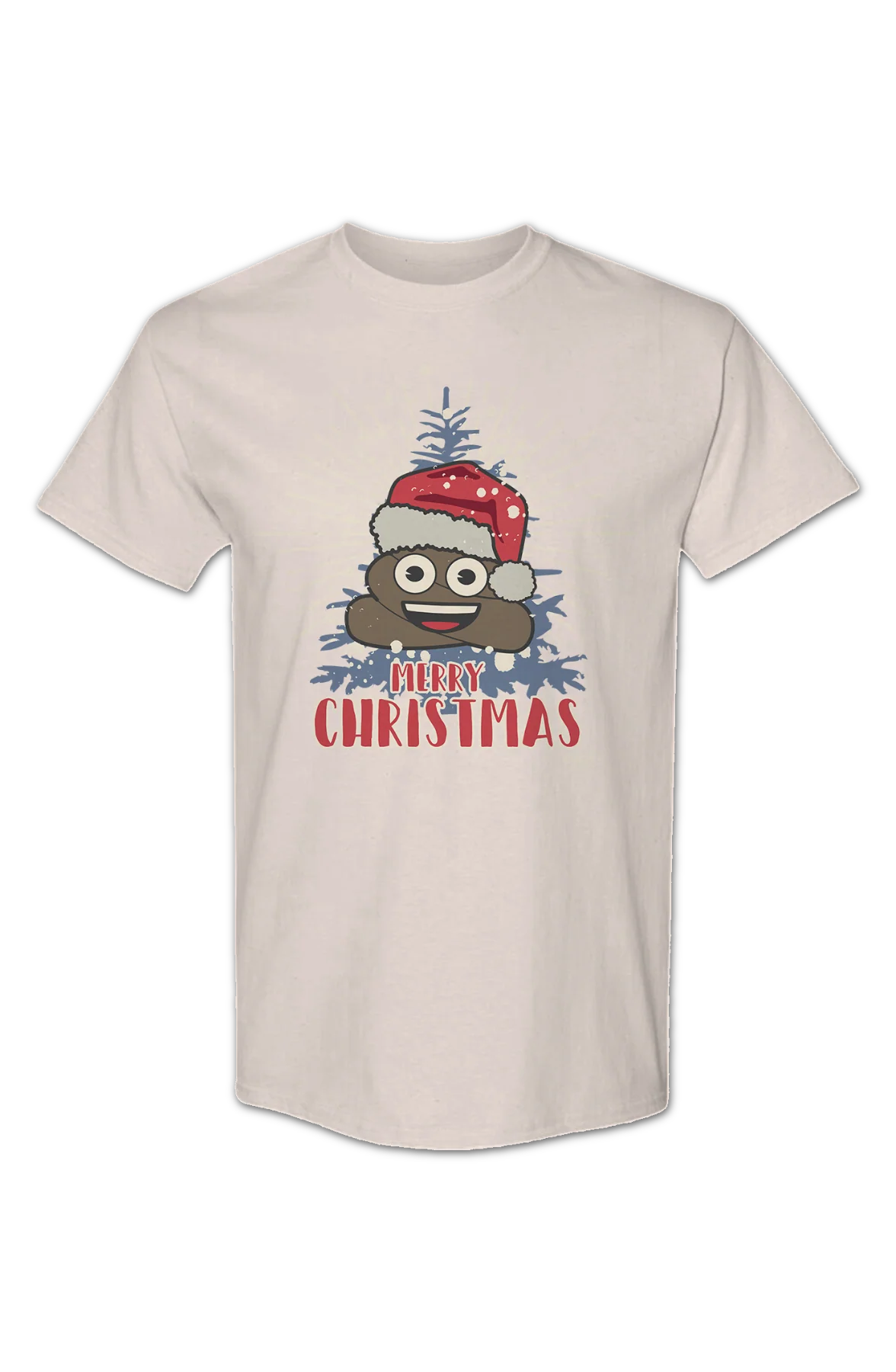 Merry Christmas Poo Emoji T-Shirt - Image 2