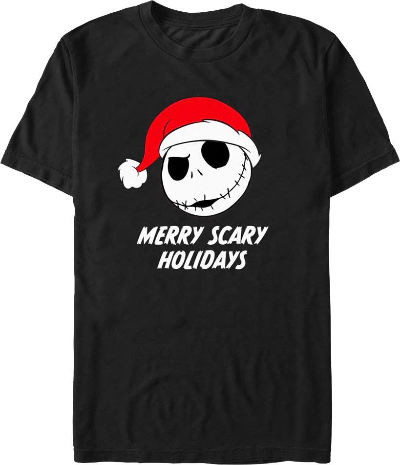 Merry Scary Holidays Nightmare Before Christmas T-Shirt