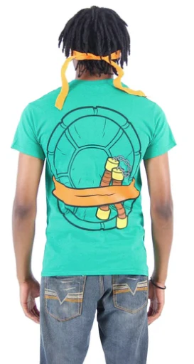 Michelangelo Costume Teenage Mutant Ninja Turtles T-Shirt - Image 3