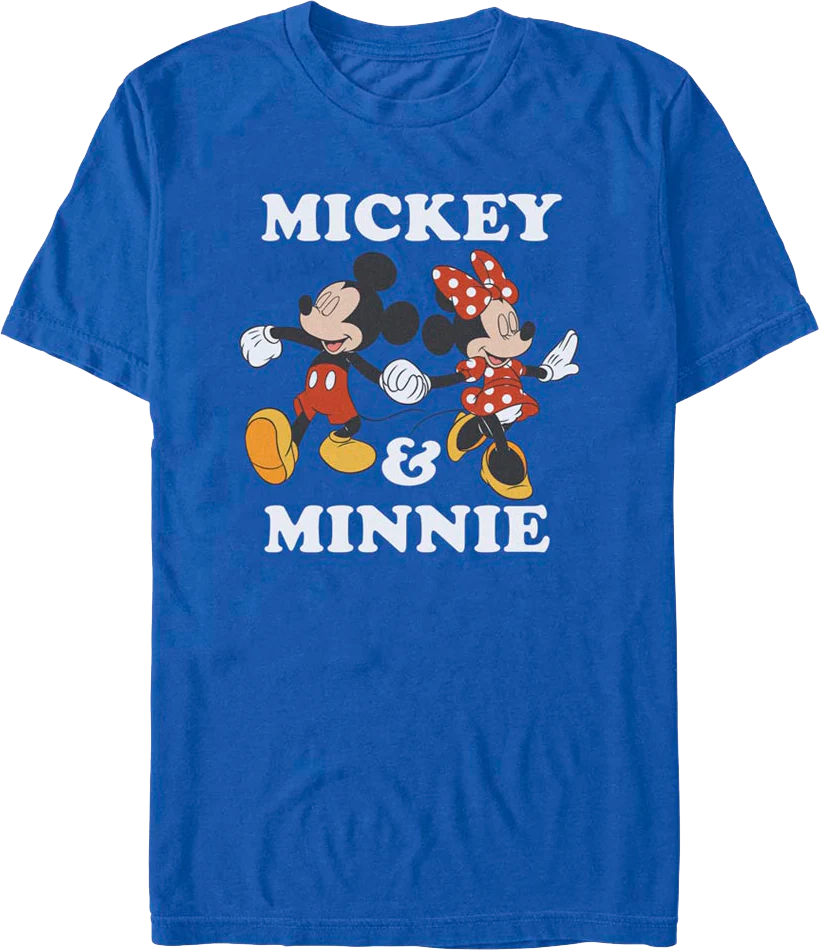 Mickey & Minnie Holding Hands Disney T-Shirt