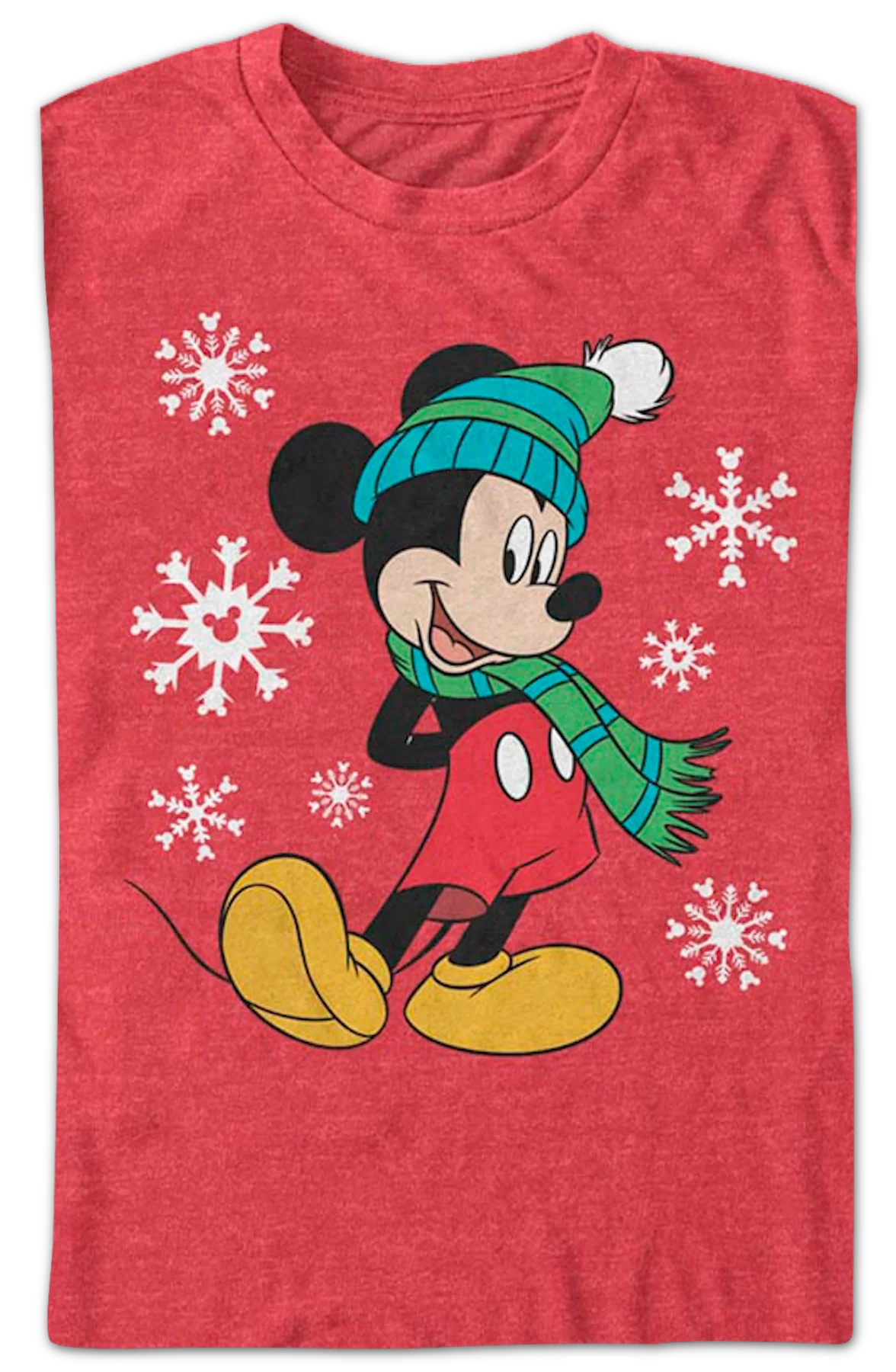 Mickey Mouse Snowflakes Disney T-Shirt - Image 2