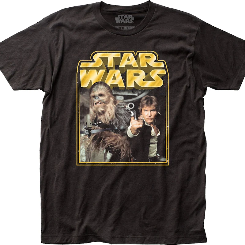 Millennium Falcon Pilots Chewbacca and Han Solo Star Wars T-Shirt