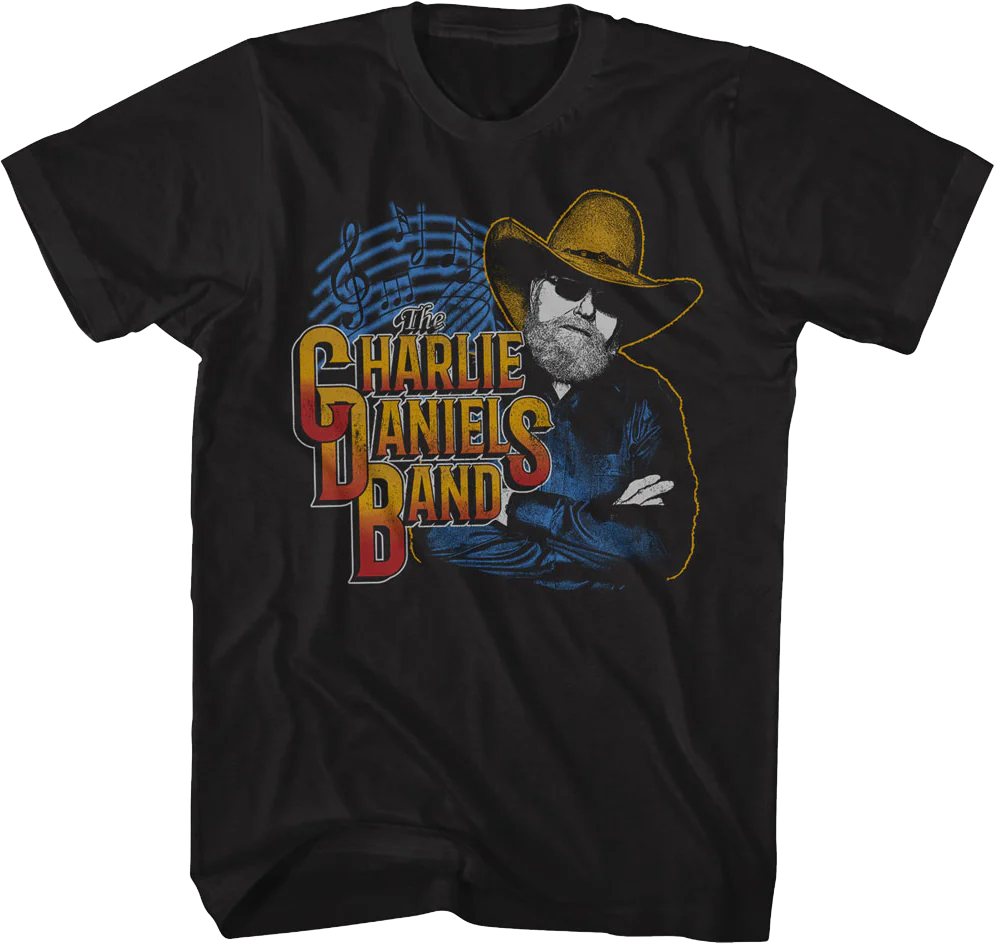 Music Notes Charlie Daniels Band T-Shirt