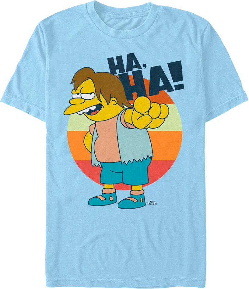 Nelson Laughing Simpsons T-Shirt