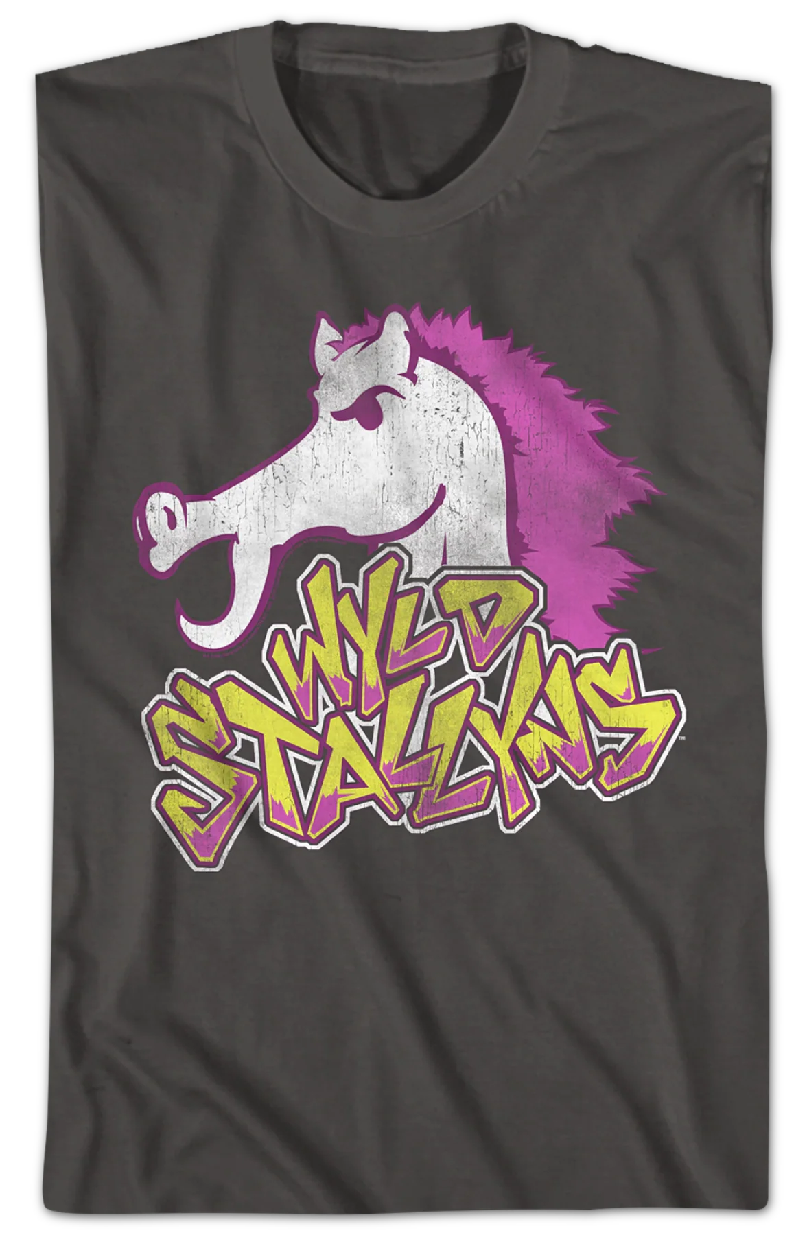 Neon Wyld Stallyns Bill and Ted's Excellent Adventure T-Shirt - Image 2