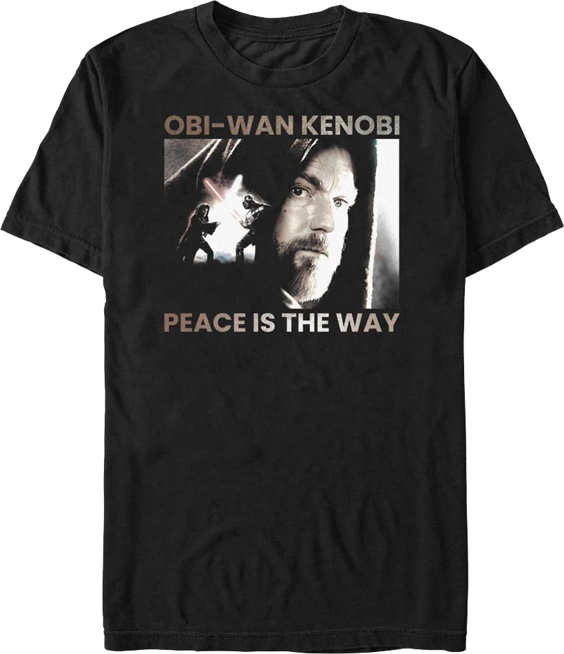 Obi-Wan Kenobi Peace Is The Way Star Wars T-Shirt