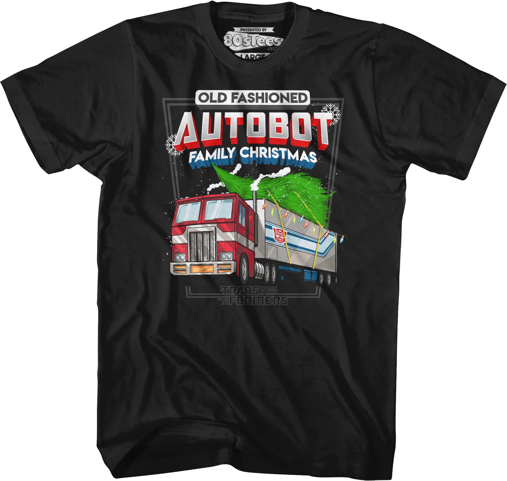 Old Fashioned Autobot Family Christmas Transformers T-Shirt