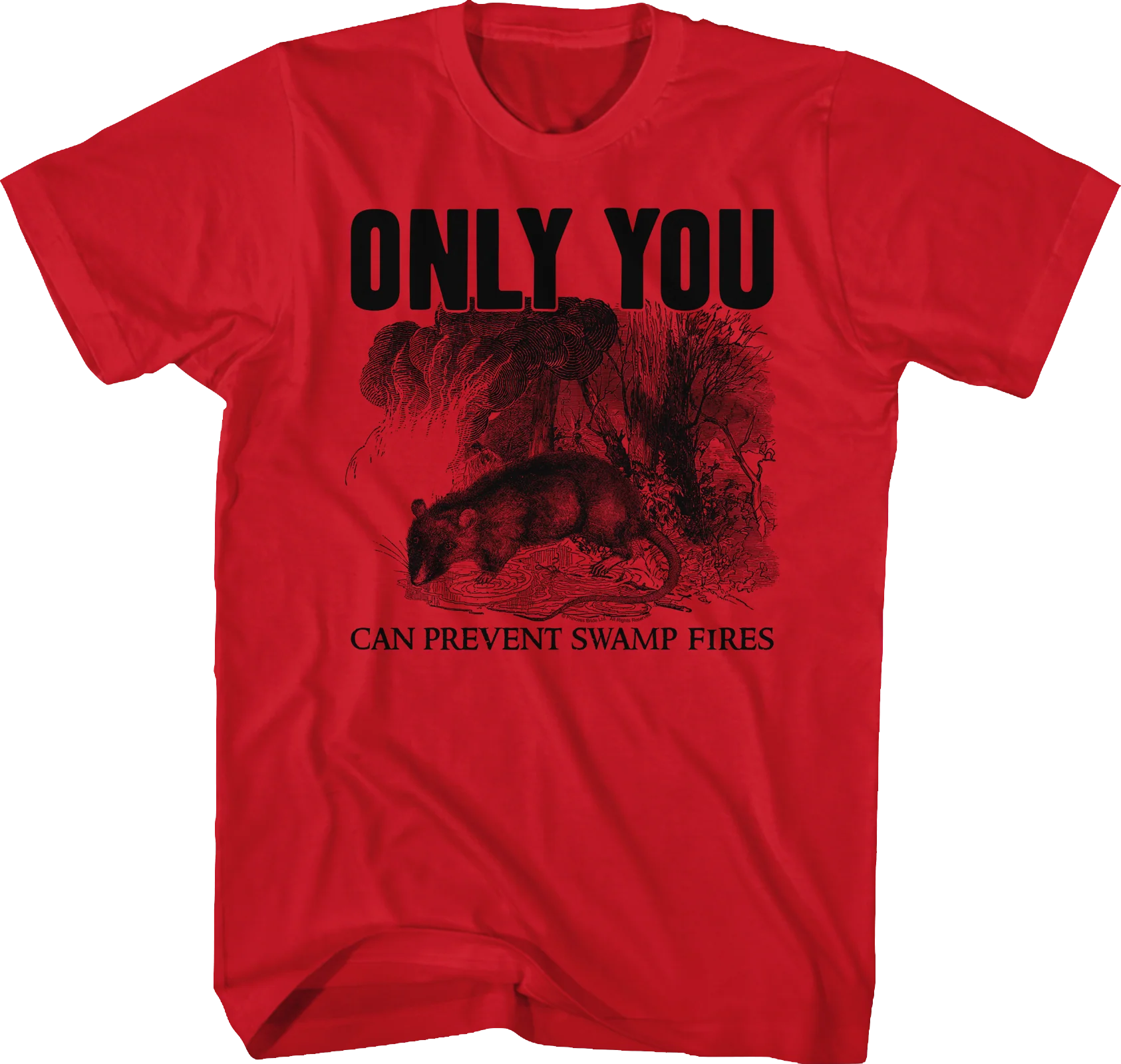 Only You Can Prevent Swamp Fires Princess Bride T-Shirt