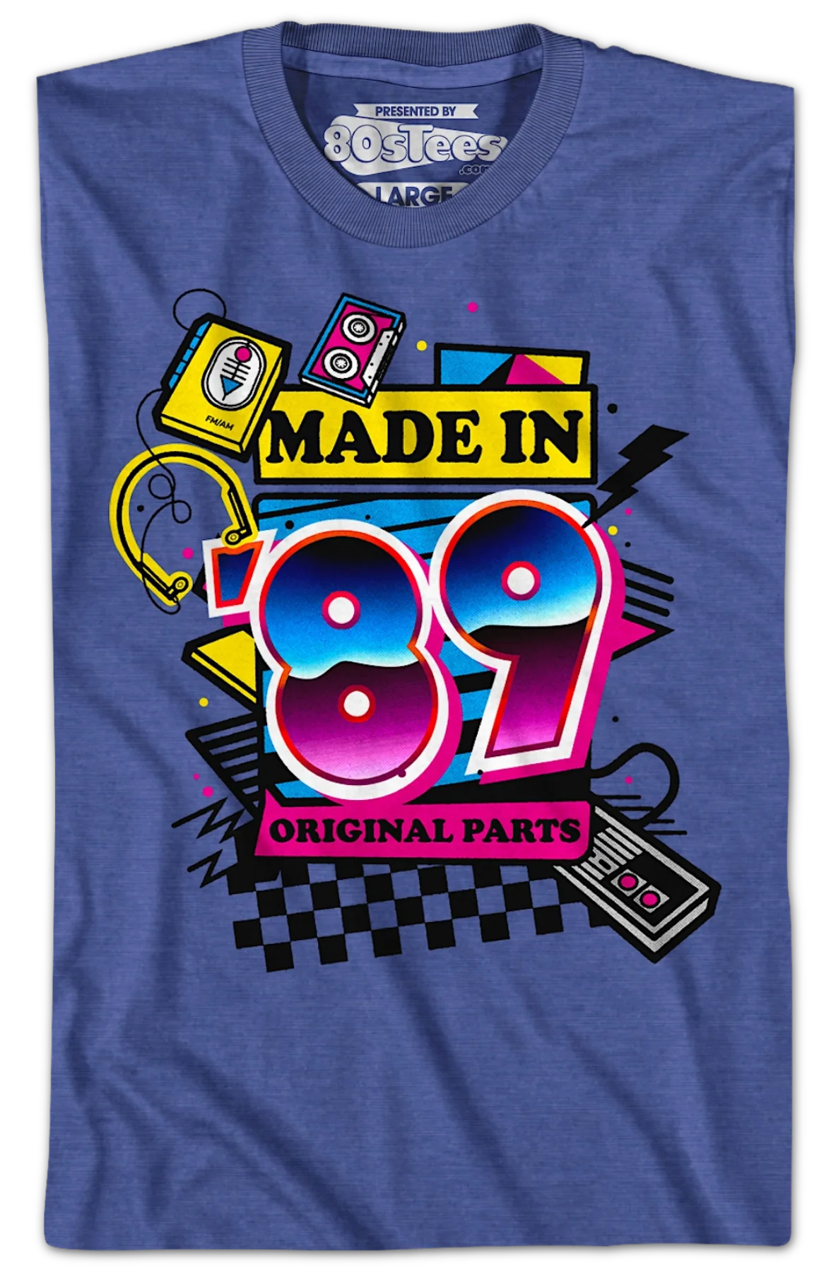 Original Parts Made In '89 T-Shirt - Image 2