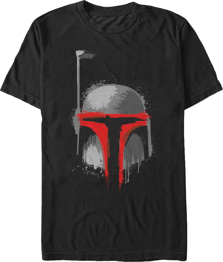 Paint Splatter Boba Fett Star Wars T-Shirt