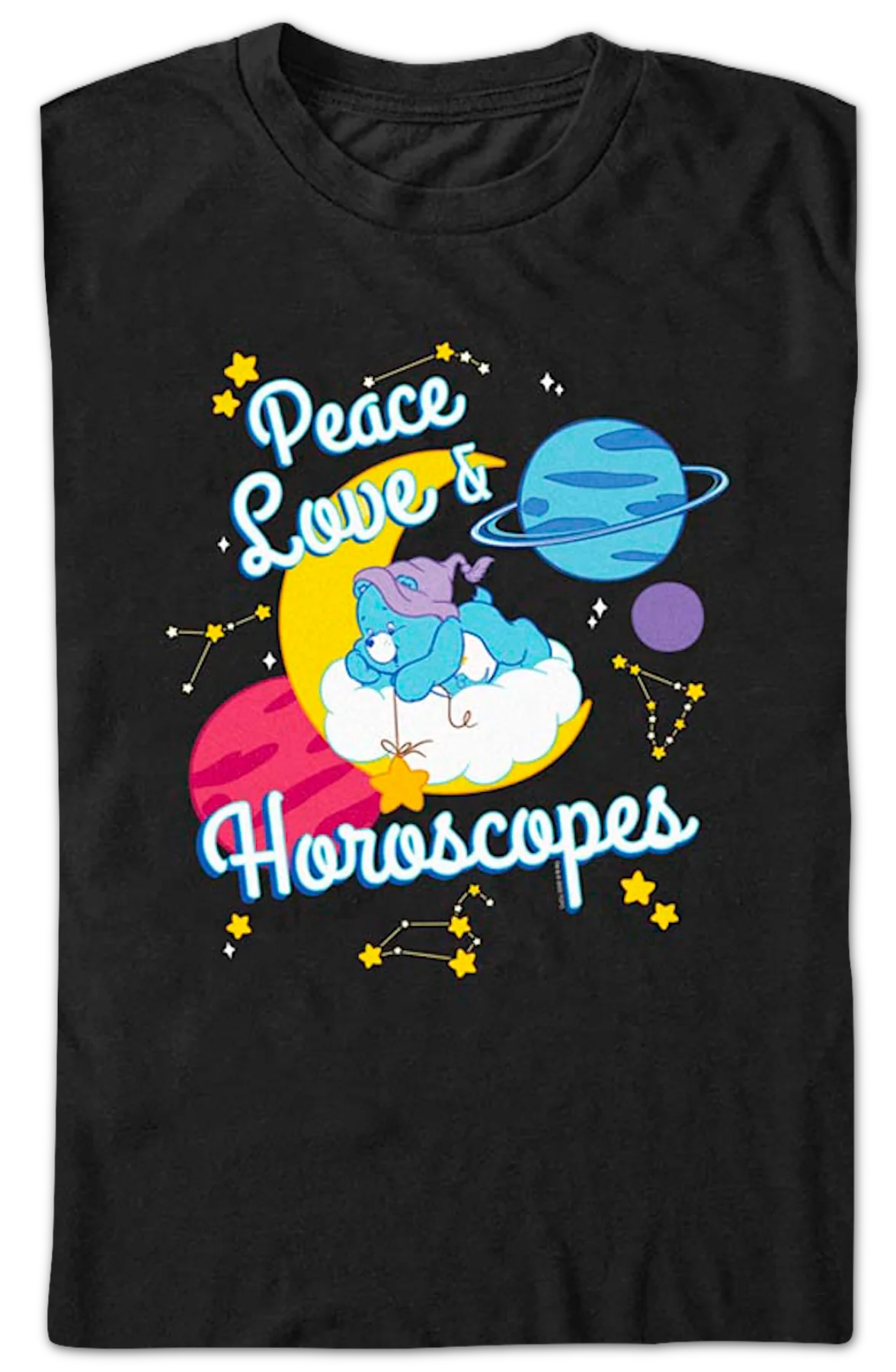 Peace Love & Horoscopes Care Bears T-Shirt - Image 2