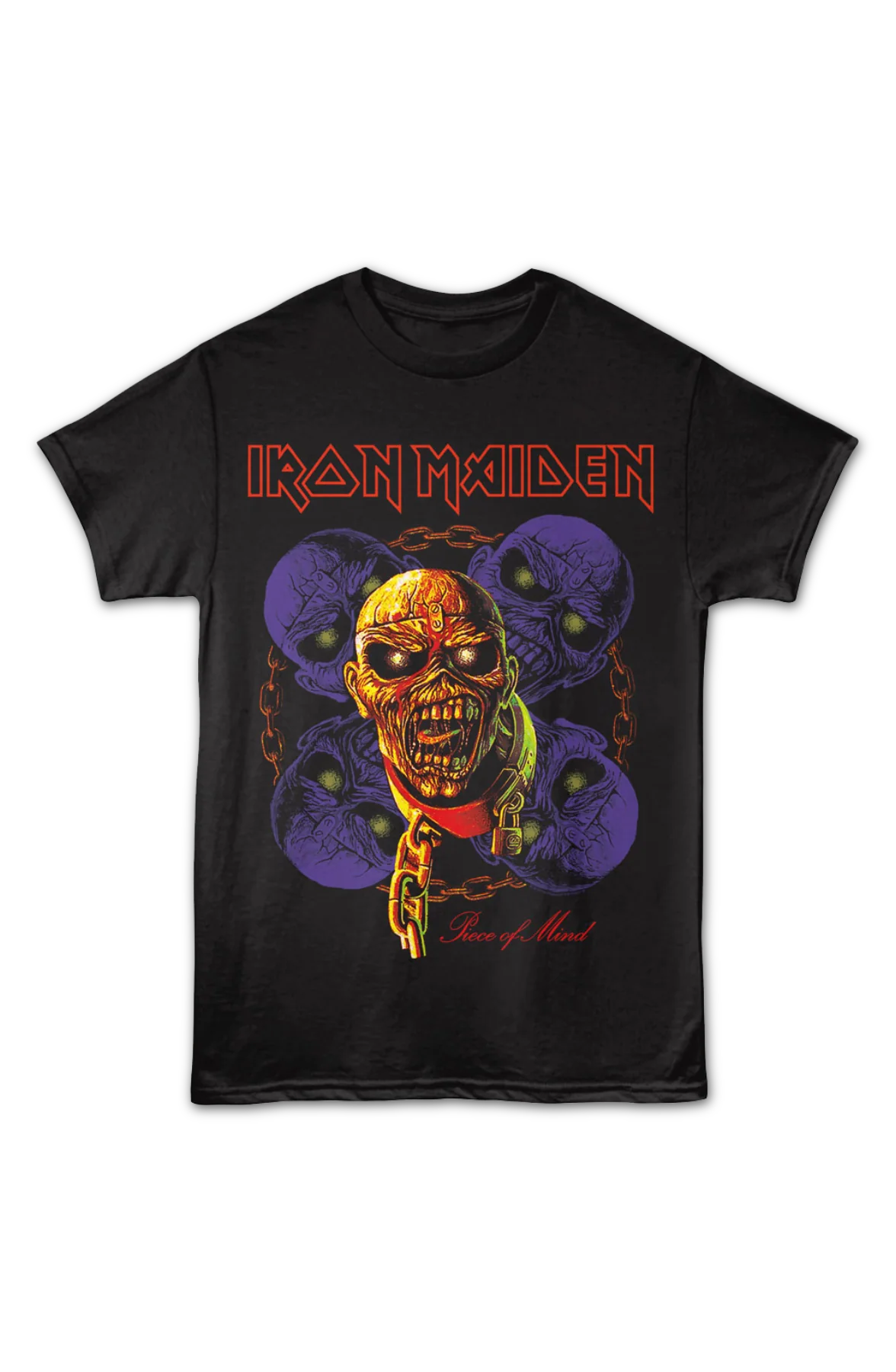 Piece of Mind Eddie Collage Iron Maiden T-Shirt - Image 2