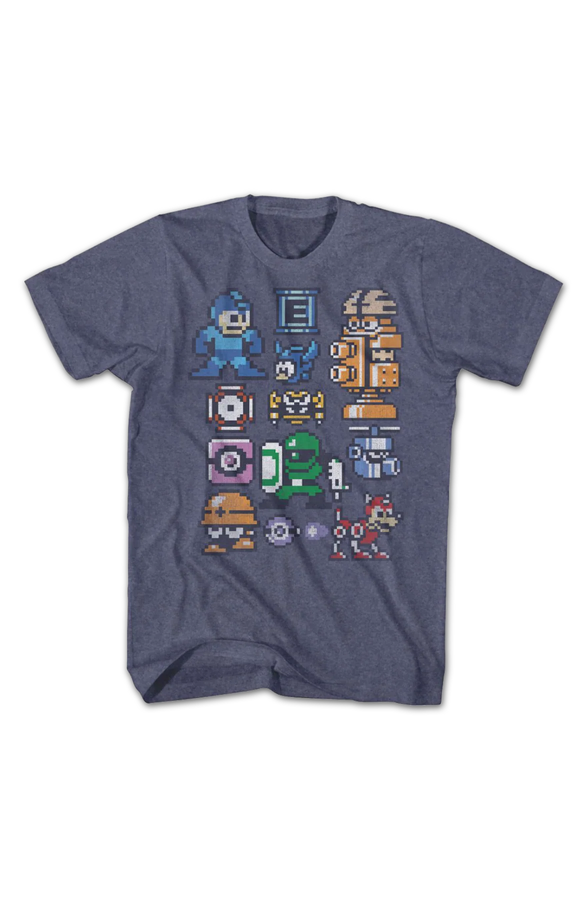 Pixel Collage Mega Man T-Shirt - Image 2