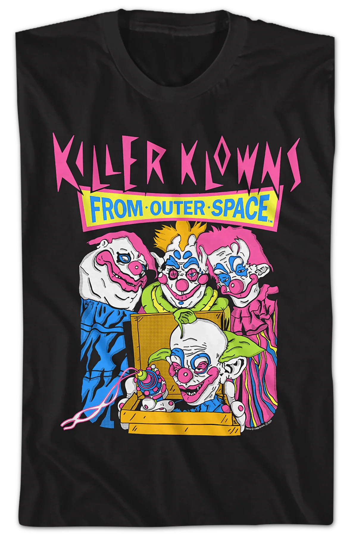 Pizza Box Killer Klowns From Outer Space T-Shirt - Image 2