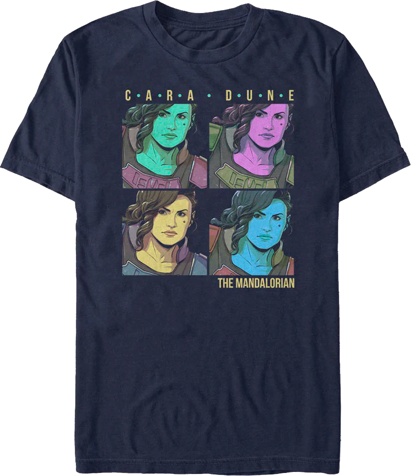 Pop Art Cara Dune Mandalorian Star Wars T-Shirt