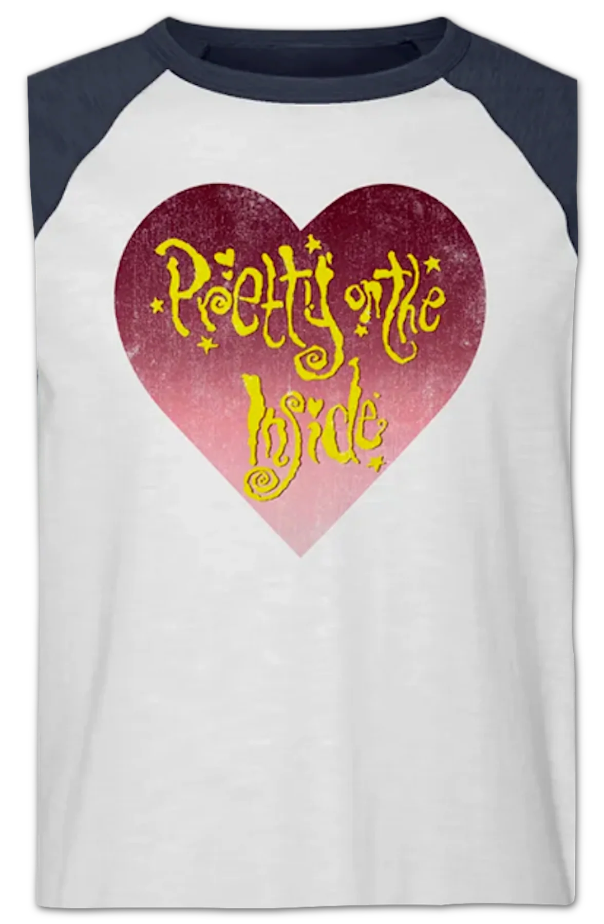 Pretty on the Inside Hole Raglan Baseball Shirt - Image 2