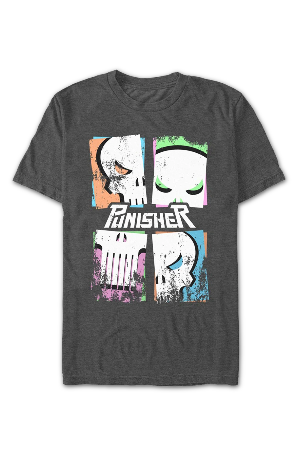 Punisher Pop Art Logo Marvel Comics T-Shirt - Image 2