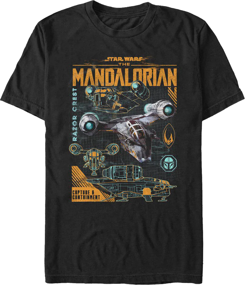 Razor Crest The Mandalorian Star Wars T-Shirt