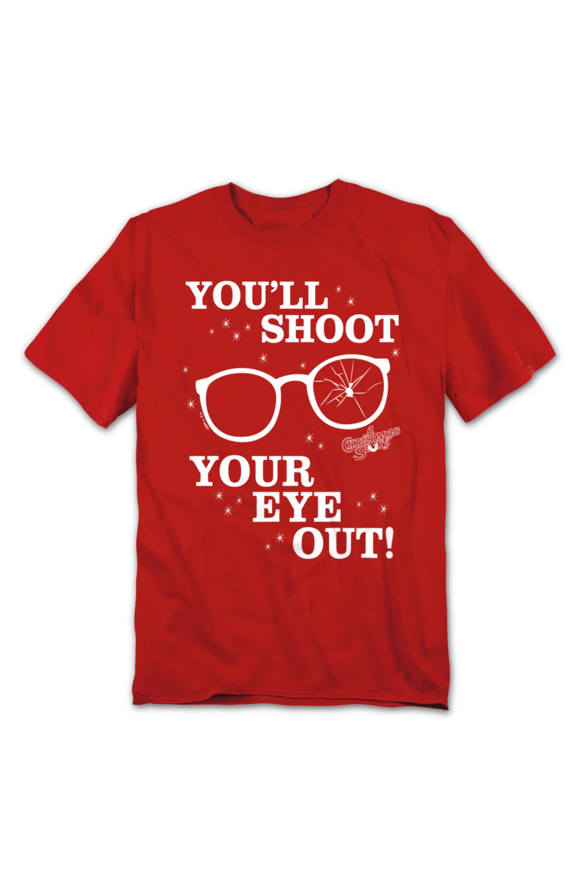 Red You'll Shoot Your Eye Out Christmas Story T-Shirt - Image 2