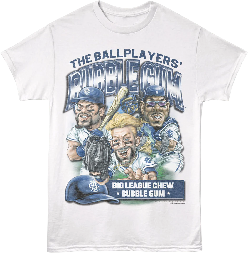Retro Ballplayers' Bubble Gum Big League Chew T-Shirt - Image 4