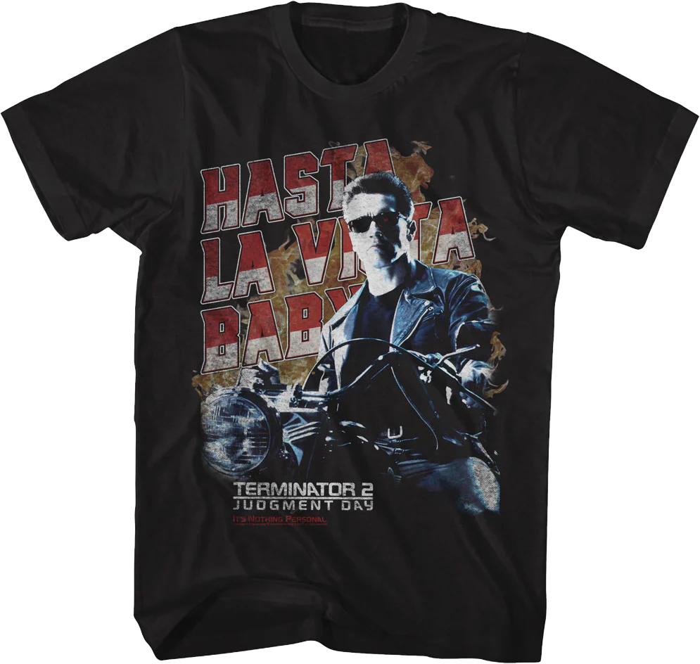Retro Hasta La Vista Baby Terminator 2: Judgment Day T-Shirt