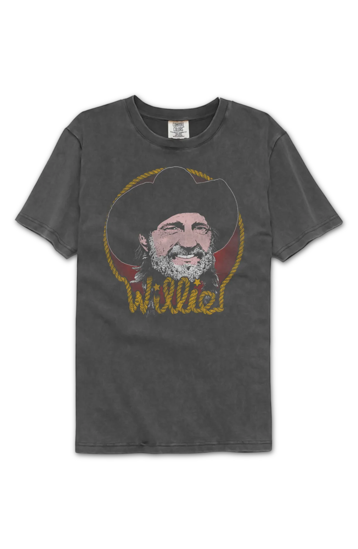 Rope Name Willie Nelson Comfort Colors Brand T-Shirt - Image 2