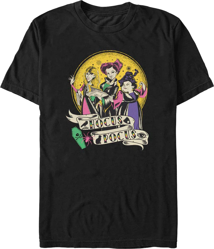 Sanderson Sisters Sketches Hocus Pocus T-Shirt