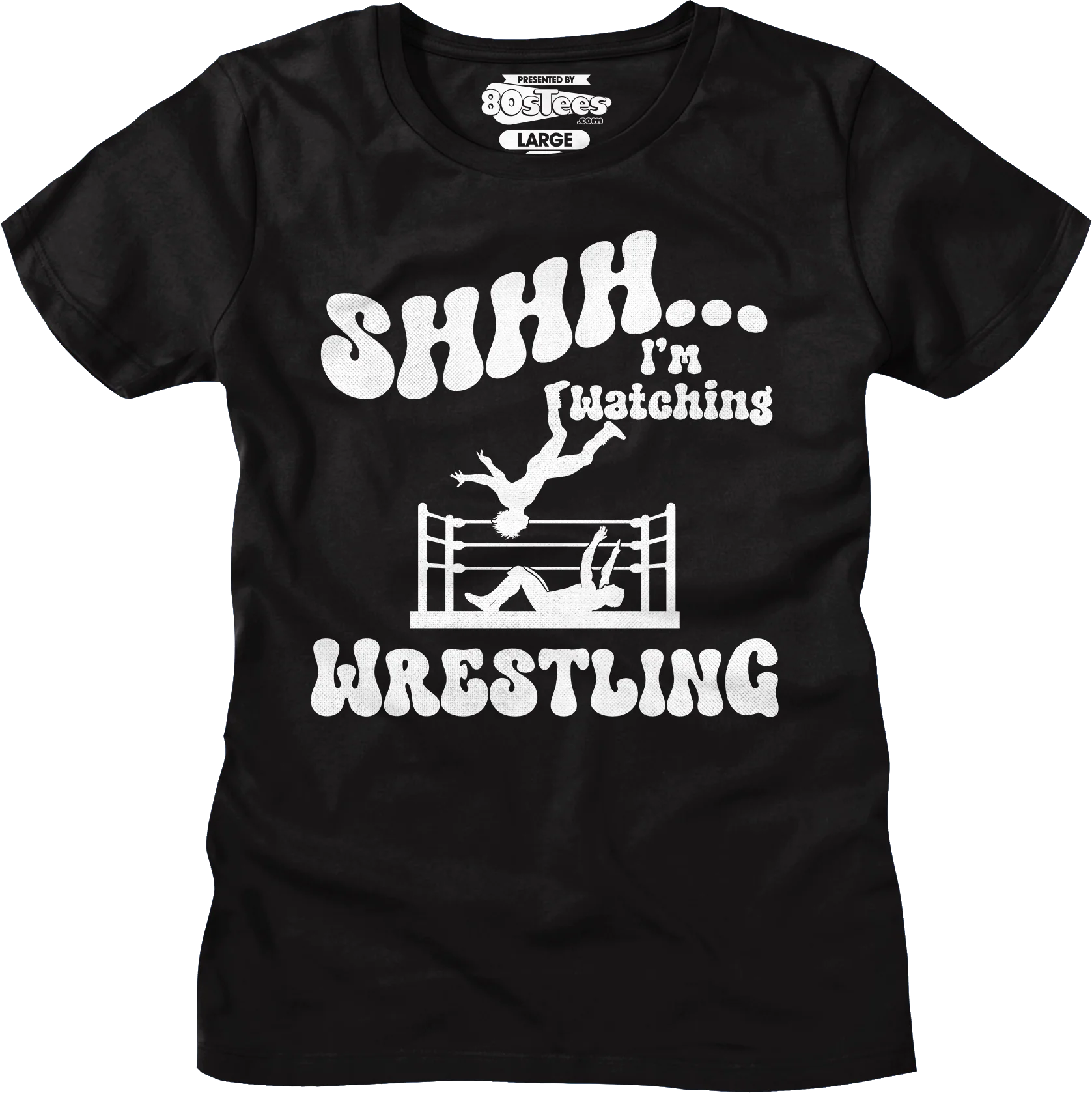 Shhh...I'm Watching Wrestling T-Shirt - Image 12