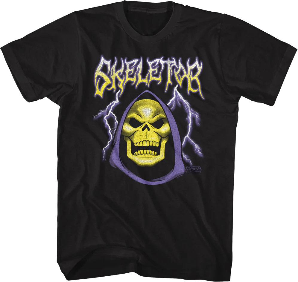 Skeletor Lightning Bolts Masters of the Universe T-Shirt